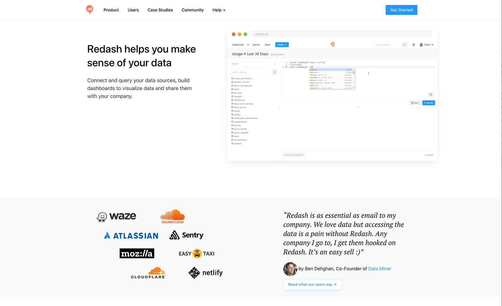 Redash — MariaDB reporting tool