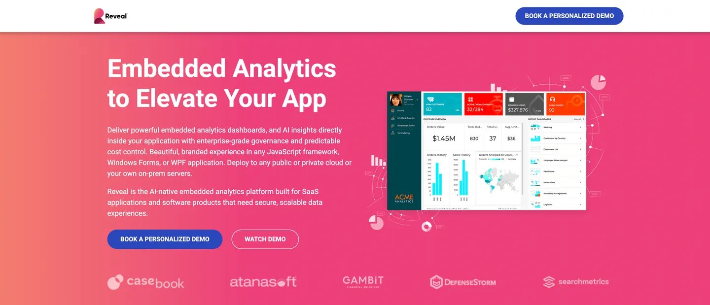 Reveal embedded analytics SDK