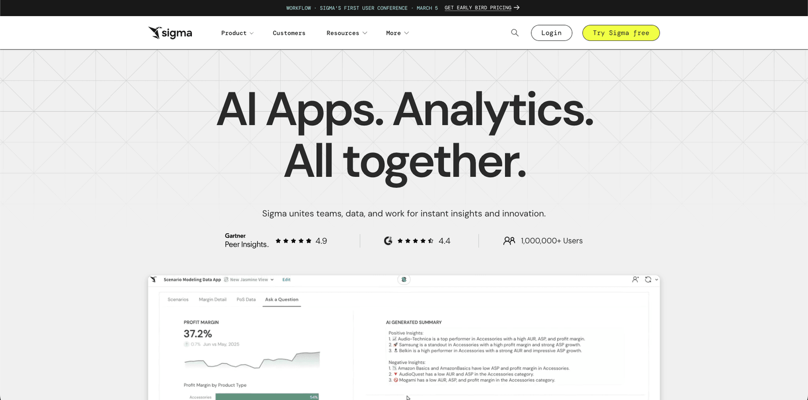 Sigma Computing — BigQuery reporting tool
