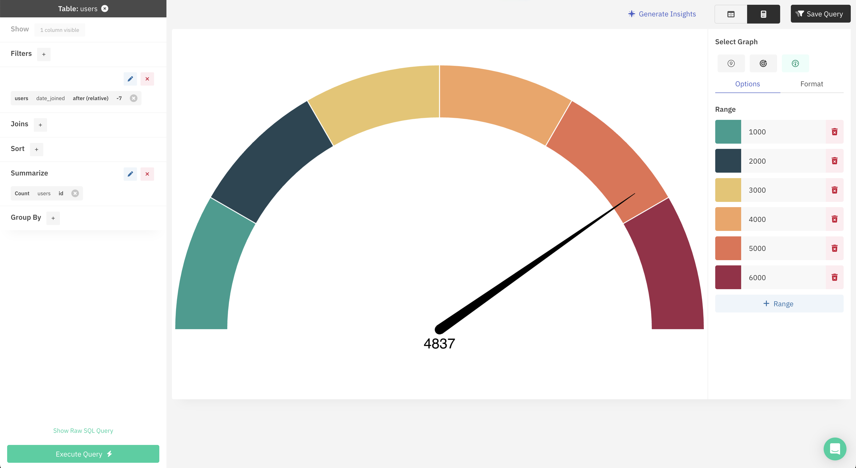 How to setup alerts for SQL data - New query