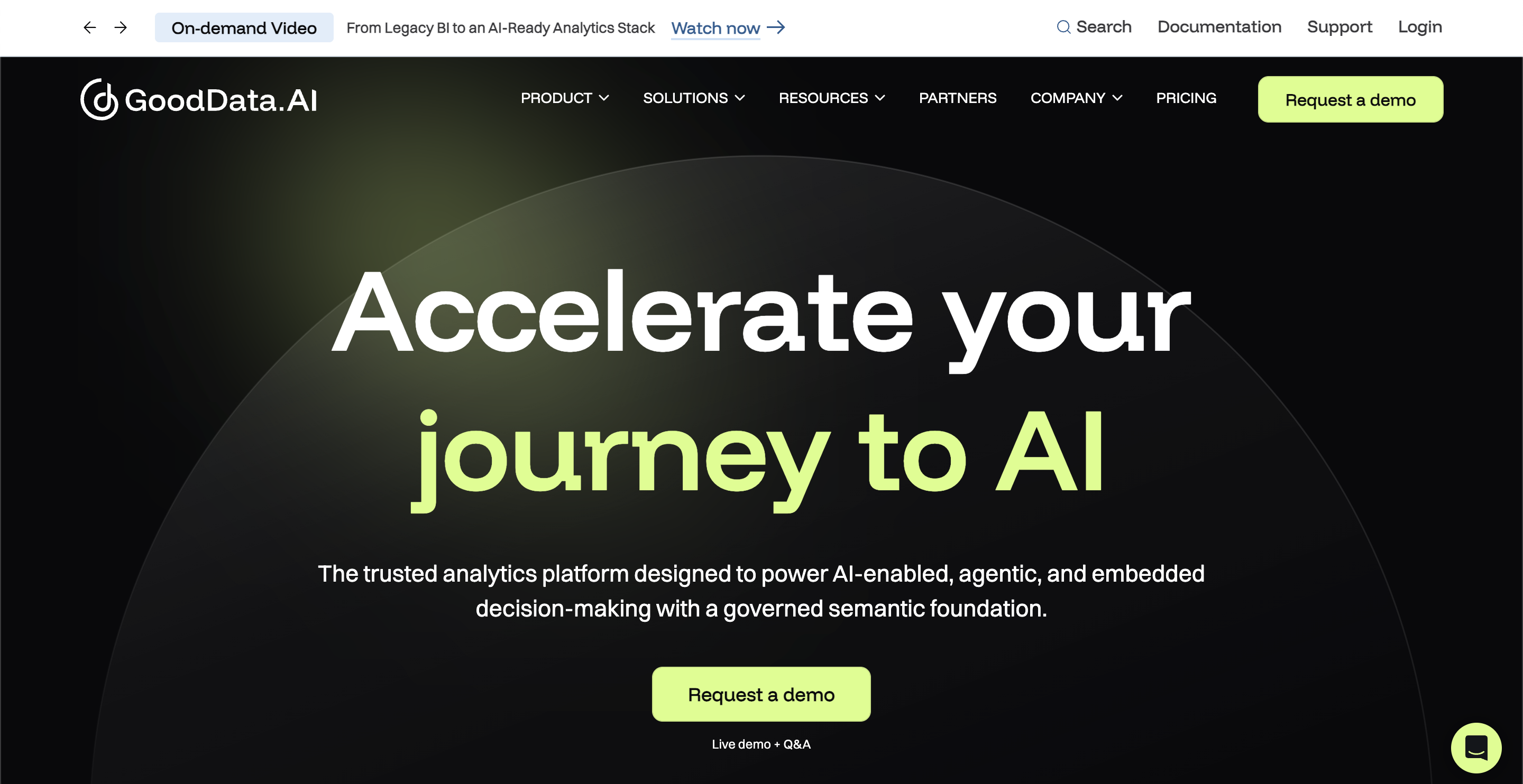 GoodData main page cover