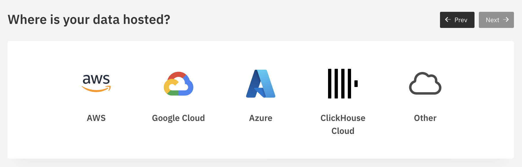 Draxlr Select ClickHouse Hosting platform