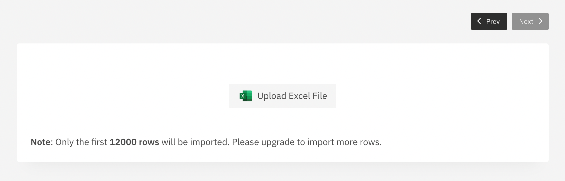 Draxlr Select Excel Sheet