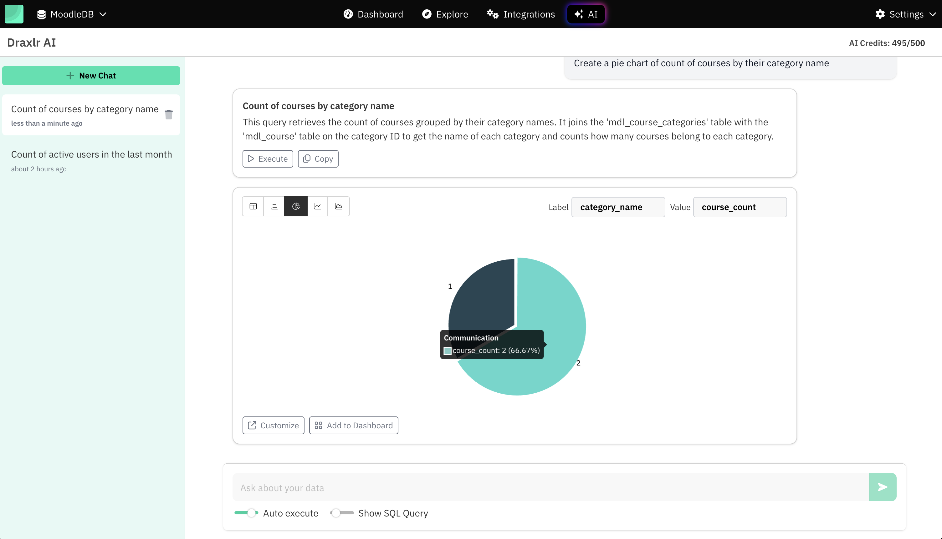 Draxlr AI Moodle