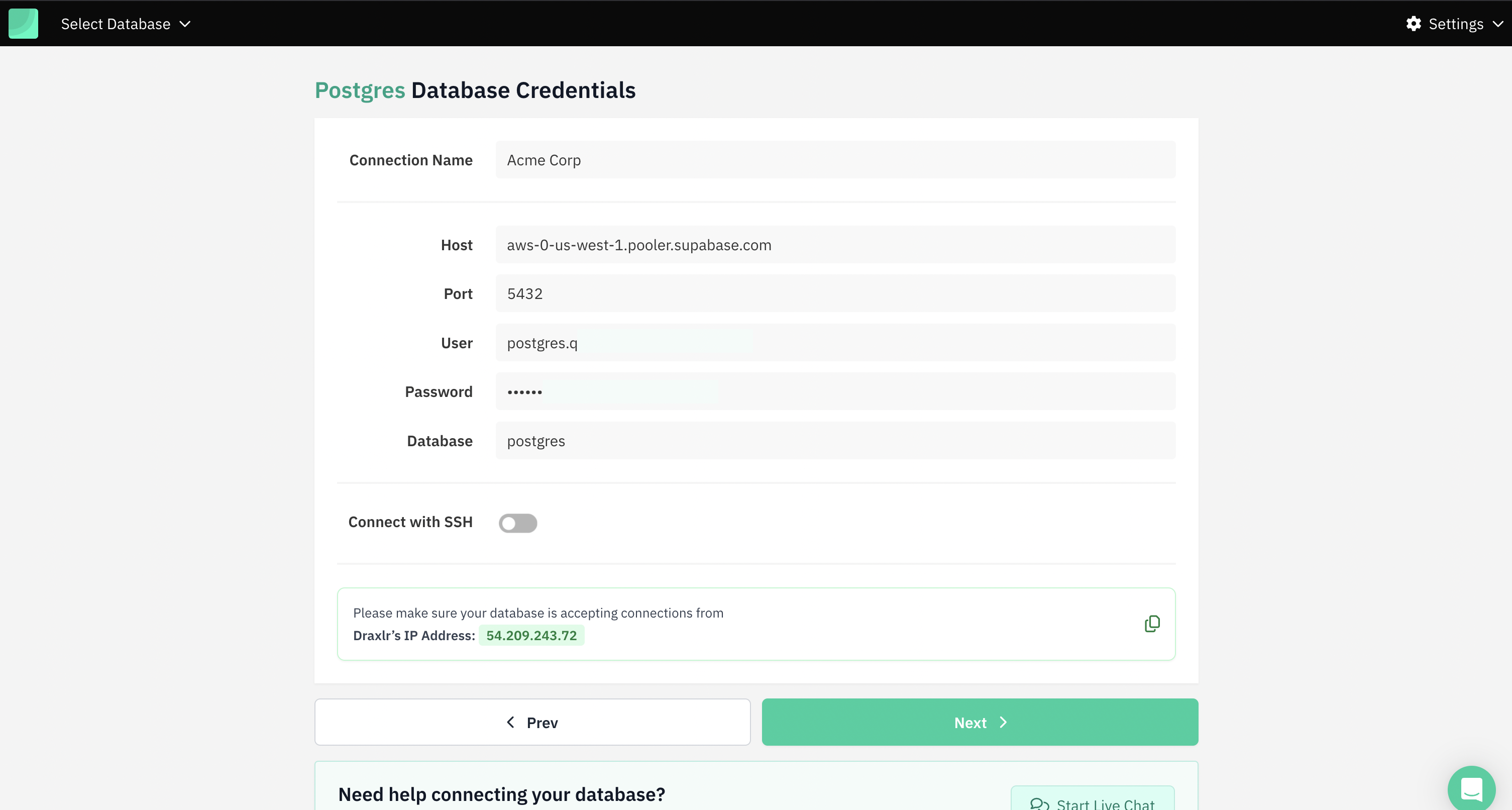 Connect your Supabase database
