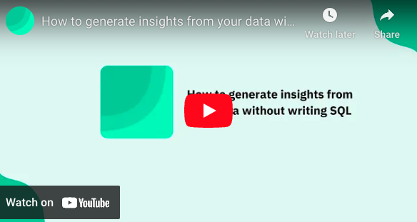 Generate insights on any table