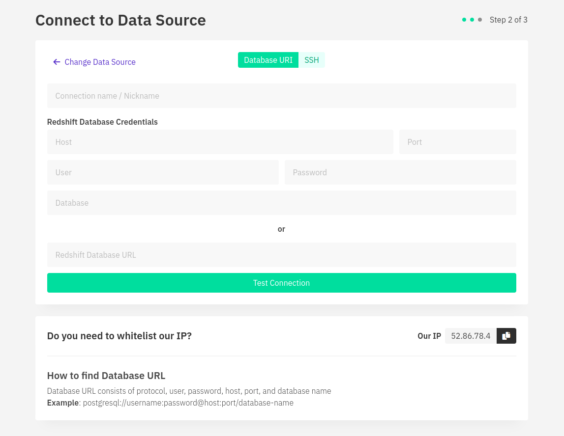 AWS RedShift with Draxlr